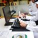 Emirates ID application typing in Dubai